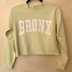 Topshop Cropped Sweatshirt